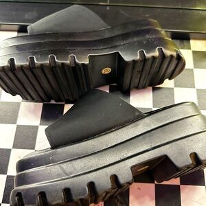 Black Platform Slide